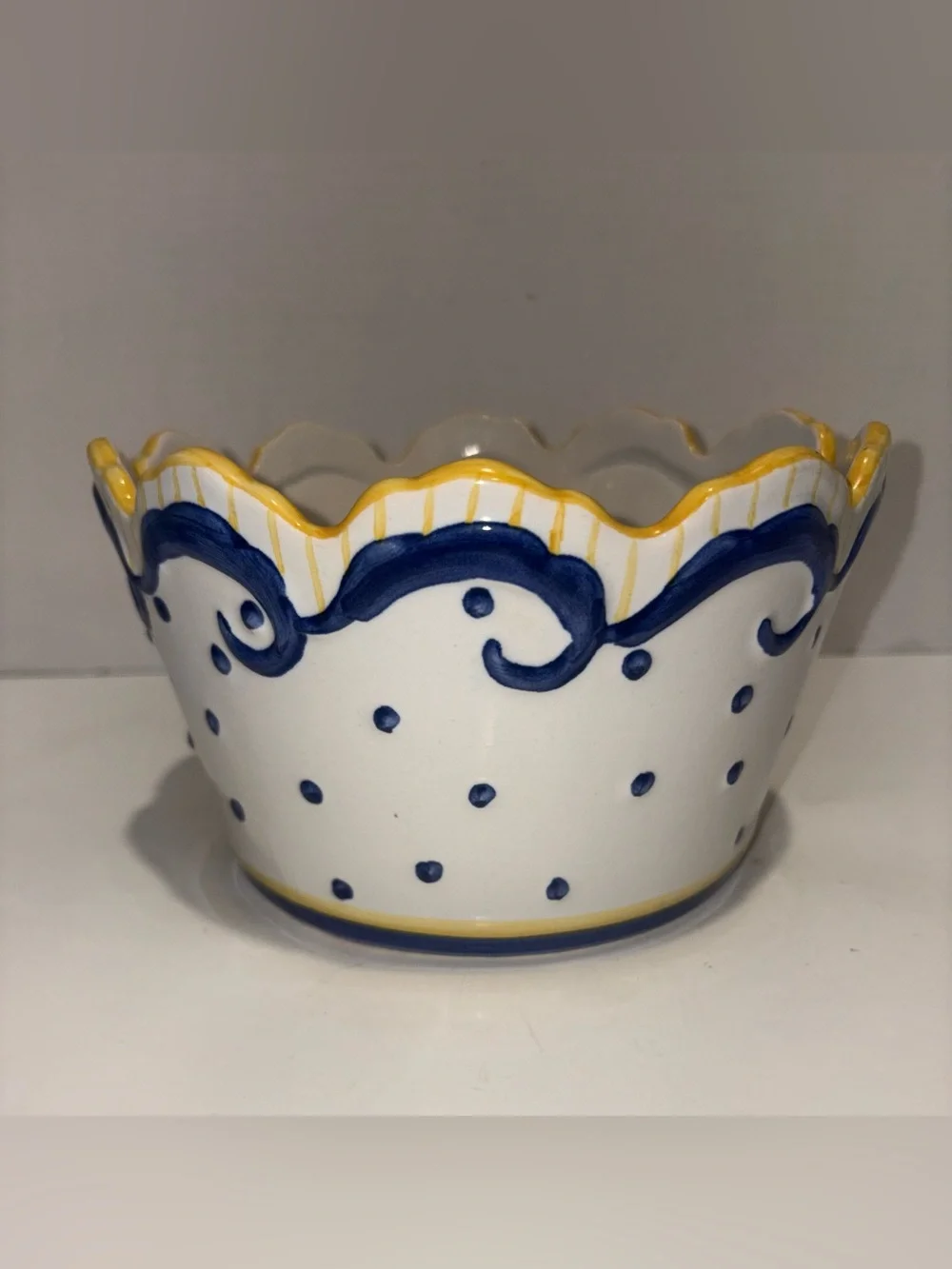 Vintage 1960s- 1970s Porcelain Serving Bowl